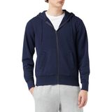 Dockers Sport Fermuarlı Hoodie Erkek Kapüşonlu Sweatshirt, 400 Blue, M