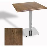 Dockers Tokyo Kare Masa (Kromnikel) 60X60 cm - (Werzalit, Wermodin ve Allzalit Tabla) - Rustic Dark
