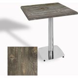 Dockers Tokyo Kare Masa (Kromnikel) 80X80 cm - (Werzalit, Wermodin ve Allzalit Tabla) - Old Pine