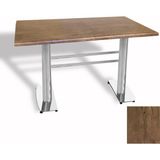 Dockers Tokyo Masa Kromnikel (Werzalit, Allzalit Yada Wermodin Tabla 80X140) - Rustic Dark
