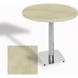 Dockers Tokyo Yuvarlak Masa (Kromnikel) Çap 60CM - (Werzalit, Wermodin ve Allzalit Tabla) - Golden Marble