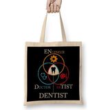 Doctor Engineer Artist Dentist 014 Bez Çanta Uzun Saplı - Açık Bej - 40 X 40