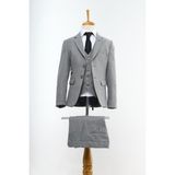 Doctor Junior Açık Gri Erkek Çocuk Takım Elbise TK2274 - Dropsuz - 12 Yaş