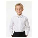 Doctor junior Erkek Çocuk Beyaz Gömlek ve Beyaz Papyon Seti - Pamuklu Regular Fit