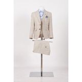 Doctor Junior Kareli Erkek Çocuk Takım Elbise / Gömleksiz_mnvs2286 - Bej - 14 Yaş