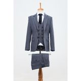 Doctor Junior Koyu Mavi Erkek Çocuk Takım Elbise TK2264 - Koyu - Mavi - Dropsuz - 14 Yaş