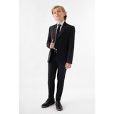 Doctor Junior Siyah Erkek Çocuk Takım Elbise T03 - Dropsuz - 13 Yaş
