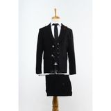 Doctor Junior Siyah Erkek Çocuk Takım Elbise TK2207 - Dropsuz - 7 Yaş
