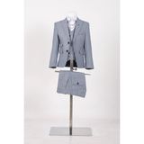 Doctor Junior Slim Fit Erkek Çocuk Takım Elbise Kuş Gözü Detaylı Gömleksiz Model ile Zarif - Lacivert - 12 Yaş