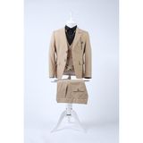 Doctor junior Yelekli Erkek Çocuk Takım Elbise / Gömleksiz_mnvs1134 - Bej - Dropsuz - 7 Yaş