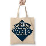 Doctor Who Bez Çanta Uzun Saplı - Açık Bej - 40 X 40