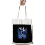 Doctor Who Dont Blink Iki Tarafı Kalıcı Baskılı Yıkanabilir Okul Plaj Omuz Bez Çantası