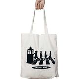 Doctor Who Gallifrey Road Iki Tarafı Kalıcı Baskılı Yıkanabilir Okul Plaj Omuz Bez Çantası