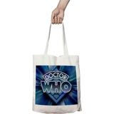 Doctor Who Iki Tarafı Kalıcı Baskılı Yıkanabilir Bez Çanta Omuz Çantası