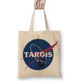Doctor Who Tardis Nasa Bez Çanta Uzun Saplı - Açık Bej - 40 X 40