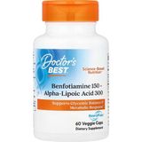 Doctor's Best, Benfotiamine 150 + Alpha-Lipoic Acid 300, 60 Veggie Capsul. 4044 - Aromasız