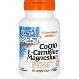 Doctor's Best COQ10 L-Carnitine Magnesium, 90 Veggie Caps - Aromasız