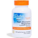 Doctor's Best High Absorption Magnesium, 100 Mg, Premium Magnezyum 2,000 Mg Lysinate Glycinate Glisinat Lisinat