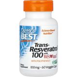 Doctor's Best Trans-Resveratrol 100 With Resvinol 100 mg 60 Veggie Caps - Aromasız