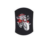 Dode Flora Club Erkek Pamuk Merry Christmas Motosikletli Noel Baba Desenli Yılbaşı Çorab Siyah 41-46