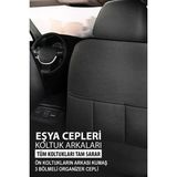 Dodge Caliber 2006–2012 Saren Serisi Oto Koltuk Kılıfı 5’li Set – Airbag & Kolçak Uyumlu, 3 Katman, Pike+Lakost+Deri Bej