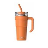 Dodge Db-23689 Çift Kullanım Pipetli/Rahat İçim Turuncu 750Ml Çelik Termos