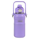 Dodge DB-24546 Çift Kullanım Pipetli/Rahat İçim Mor 800Ml Askılı Çelik Matara