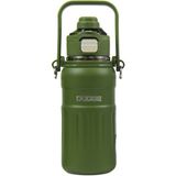 Dodge DB-24546 Çift Kullanım Pipetli/Rahat İçim Yeşil 800Ml Askılı Çelik Matara