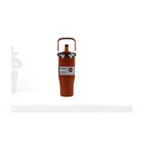 Dodge DB-24584 Çift Kullanım Pipetli/Rahat İçim Turuncu 1200Ml Çelik Matara