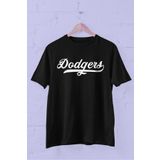 Dodgers baskılı Bisiklet Yaka Erkek Tişört