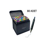 Dodocool 80 Adet İki Uçlu Touch Marker Art Mimari Tasarım Keçeli Kalem Seti Çanta Taşınabilir İthal Ürün