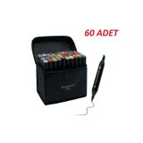 Dodocool Touch Marker Art Çift Uçlu 60 Adet Kalem Seti Çantalı Premium Boyama Kalemi