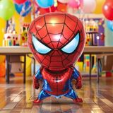 Dodomar 70 x 44 cm Folyo Balon Spider - Helyuma Uyumlu Parti ve Doğum Günü Balonu