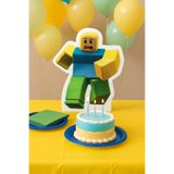 Dodomar Ayaklı Pano Roblox Noob Temalı 33x29 cm Doğum Günü Masa Dekoru Çocuk Odası Süsü