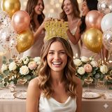 Dodomar Bride To Be Altın Eva Taç Bekarlığa Veda Simli Parti Aksesuarı