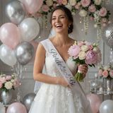Dodomar Bride To Be Beyaz Gümüş Yazılı Gelin Kuşağı 2 Metre Bekarlığa Veda Aksesuarı