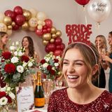Dodomar Bride To Be Kırmızı Simli Taşlı Eva Taç Bekarlığa Veda Parti Aksesuarı