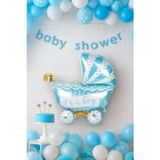 Dodomar Folyo Balon baby boy mavi puset 79x71cm Cinsiyet Partisi Baby Shower Bebek Partisi