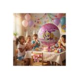 DODOMAR Folyo Balon Paw Patrol Skye 45x45 cm Doğum Günü Parti Süsleme Balonu Çocuk Konsept