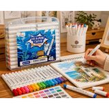 Dodomar Graphmaster Sta-Art Çift Uçlu Akrilik Marker 48'li Set Yuvarlak Uç Boya Kalemi