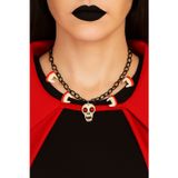 Dodomar Halloween Cadılar Ba Korkunç Kolye Kurukafa diş50c