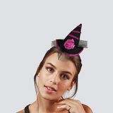 Dodomar Halloween Cadılar Bay.Mor Siyah Güllü Mini Şapka
