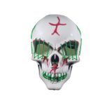 Dodomar Halloween Maske Kuru kafa Işıklı Yeşil Teller
