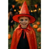 Dodomar Hallowen pelerin şapka Kırmızı Örümcek Ağlı