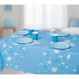 Dodomar Kar Temalı Frozen Masa Örtüsü 120x180 cm Çocuk Doğum Günü Parti Dekoru