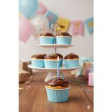 Dodomar Karton Mavi Cupcake Kapsülü 50'li - Kek ve Cupcake Sunum Kapsülü