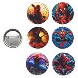 Dodomar Lisanslı Yaka çanta rozeti SPİDERMAN 6LI