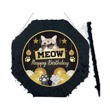 Dodomar Pinyata KEDİ MEOW 42 cm sopalı - Siyah