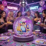 DODOMAR Saja Boys Huntrix Demon Hunters K Pop Karton Tabak 8 Adet Doğum Günü Parti Seti