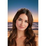 Dodomar Taç Metal Taşlı Birthday Girl Rose Gold Renkli Parti Saç Aksesuarı Doğum Günü Tacı